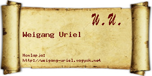 Weigang Uriel névjegykártya